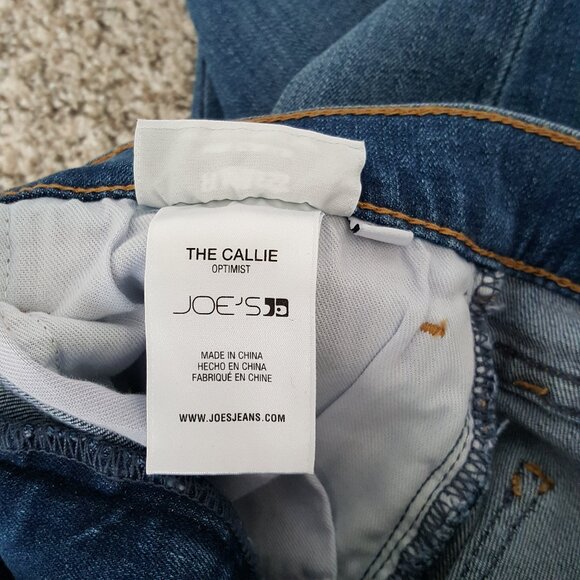 Joe's Jeans The Callie High Rise Cropped Bootcut Flawless Optimist Light Wash - Picture 13 of 16